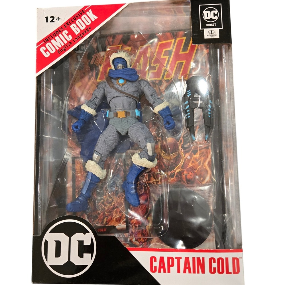 DC Direct The Flash Captain Cold Action Figure With‎ Exclusive Comic Book